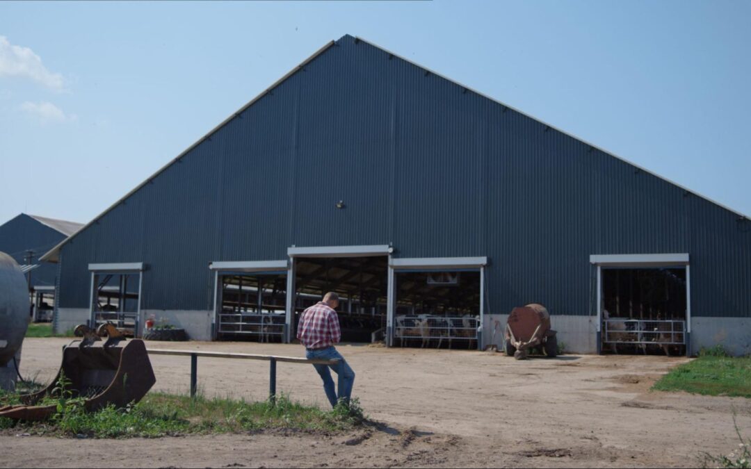 Modern agricultural barn designed for livestock and equipment in Lancaster County.